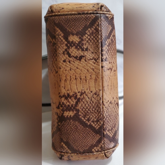 Coach Minetta Python Embossed Satchel Crossbody - Picture 16 of 16